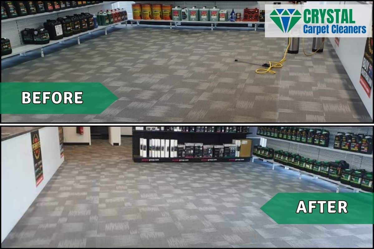 Commercial Carpet Cleaning by Cyrstal Carpet Cleaners Australia - Before and After Photo
