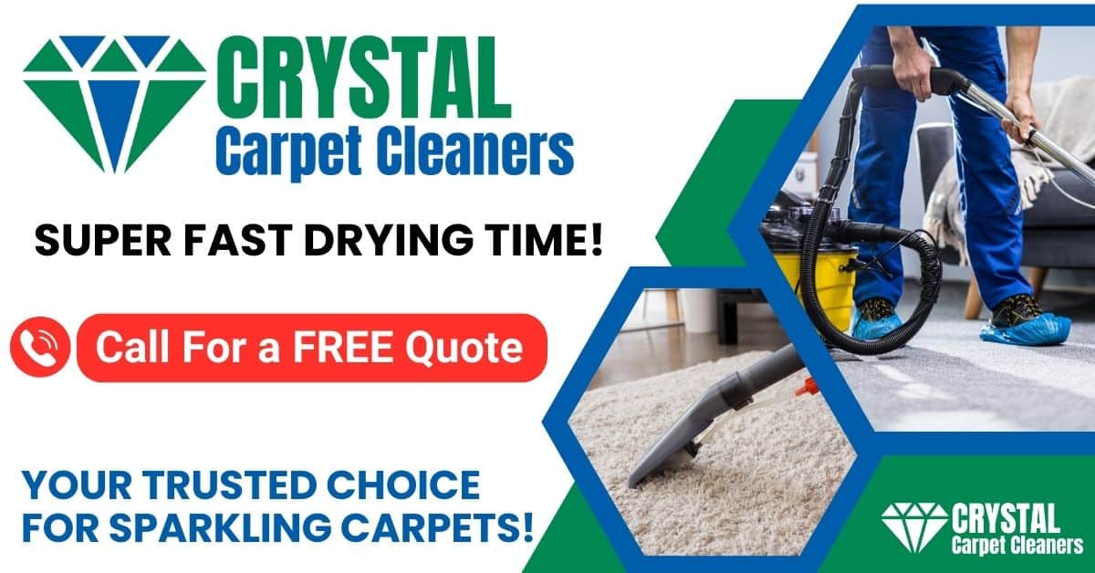 Crystal Carpet Cleaners in Sydney offers super fast drying time